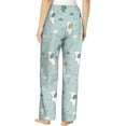 thumbnail image 4 of PISONIC Cute Elephant Printed Women's Pajama Pants, Comfy Pajama Bottoms With Pockets&Drawstring, 4 of 7