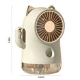 thumbnail image 3 of 4-IN-1 Evaporative Air Cooler, Rechargeable Small Air Conditioner, Luckly Pussycat Spray Fan, Usb Rechargeable Water Ice Fan, Desktop Mute Gas Cooler, Water Mist Desktop Ice Fan In 3 Seconds, 3 of 6