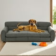 thumbnail image 3 of Jakoola 51" Extra-Large Pet Bed Couch, Big Dog Sofa for Large and Oversized Dogs, 43.5" Seat Width, Dark Gray, 3 of 10