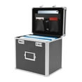 thumbnail image 5 of Large, Portable Locking Storage Box for Filing Letters & Documents w/Lock Black, 5 of 14