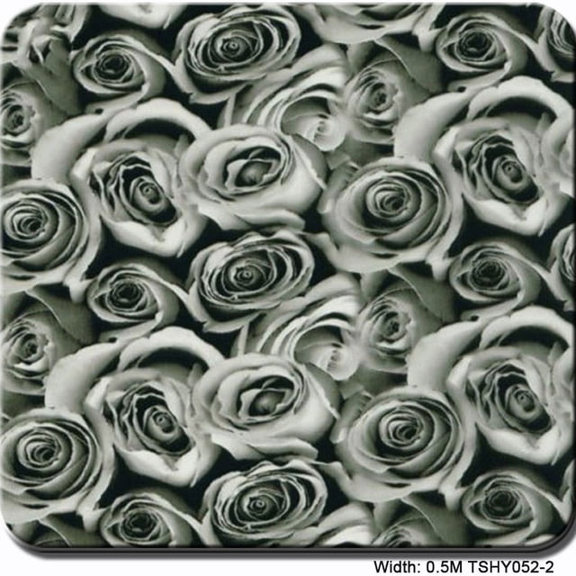 Hydrographic Film Water Transfer Print Hydrographics Film, 0.5 Meter Width - Hydro DipHydro Dipping Film - Rose pattern- Multi-color Optional ,Easy to Use
