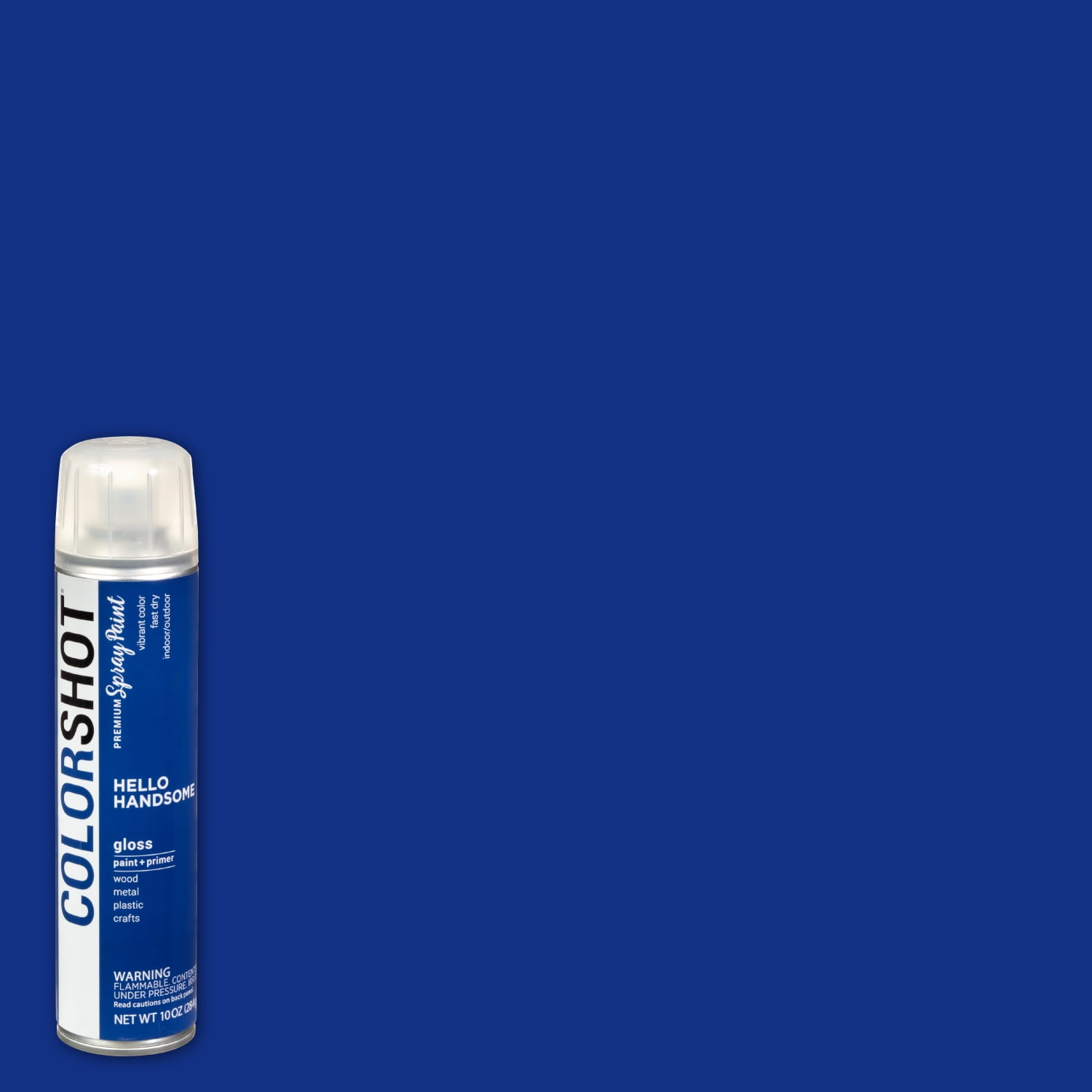 COLORSHOT Premium Gloss Hello Handsome Spray Paint - 10 oz. Royal Blue