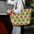 thumbnail image 4 of Wukai Summer Watermelon Print Zipper Bag,large Beach Tote Bag,Waterproof Sandproof Bag,Grocery and Picnic Tote Travel Bag, 4 of 5