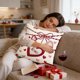 thumbnail image 4 of V-alentine's Day Themed Pillow Cover Heart And Floral Print Sofa Decorative Pillowcase Holiday Decoration, 4 of 6