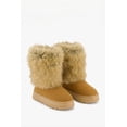 thumbnail image 2 of Women's Faux Fur Cuff Low Platform Boots, 2 of 6