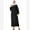 Black, variant on IBTOM CASTLE Abayas for Women Muslim Dress Prayer Clothes Zipper Maxi Long Robe Kaftan Dresses Islamic Dubai Loose Abaya Dress M Black