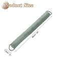 thumbnail image 2 of Door Sweep for Bottom of Door, 34" x 3" Door Draft Stopper with Hanging Loops Weather Stripping Machine Washable for Doors Windows Blocker Cold Heat Noise Dust, Gray Blue, 2 of 6