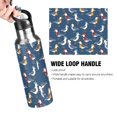 thumbnail image 4 of Yayeee 20oz Insulated Water Bottle Double Wall Stainless Steel with Flip Straw Lid, Blue Cartoon Birds Pattern, 4 of 7