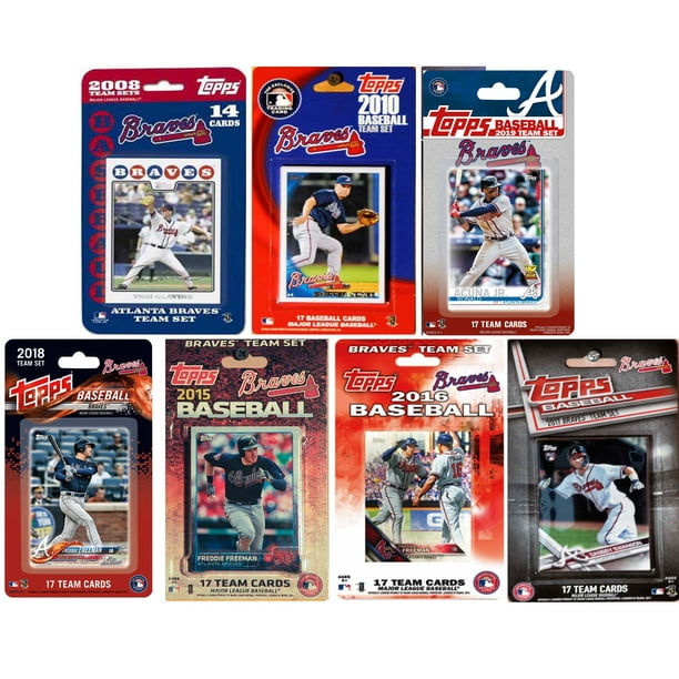 MLB Atlanta Braves 7 Different Licensed Trading Card Team Sets