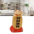 thumbnail image 1 of Gato que Agita con Energía Solar Adorno de Estatua de Gato de la Fortuna Decoración de Gato de la Suerte Gato Feliz con Panel Solar Lindo Encanto de ANGGREK  Otros, 1 of 8
