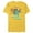 Yellow, variant on Disney Stitch Island Vacay Mode Retro Distressed - Short Sleeve Blended T-Shirt for Adults - Customized-Yellow