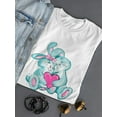 thumbnail image 3 of Funny Friends Bunnies T-Shirt Women -Image by Shutterstock, Female Small, 3 of 4