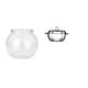 thumbnail image 1 of Acuario de escritorio,Pecera pequeña transparente,pecera,jarrón,mesa,Plato de dulces,Plato de dulces de vidrio con tapa Tarro de dulces decorativo,Para el buffet de dulces,la mesa de fiesta, 1 of 8