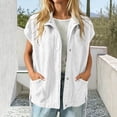 thumbnail image 6 of Lutiedan Cozy Fleece Jacket for Women Snap Button Down Short Sleeve Outwear Casual Baggy Fall Winter Coat with Pockets S-XXL, 6 of 7