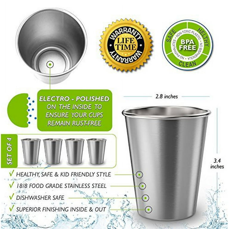 Stainless Steel Kids Cups with Lid Straws350ml Spill Proof Unbreakable  Sippy Cup