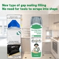 thumbnail image 5 of TOUMENY Multi Functional Grout Sealant for Ceramic Tile Gaps, 200ml White Odorless Waterproof Tile Filler for Bathroom Kitchen, Grout Whitener Sealer for Floor Backsplash Repair, 5 of 6