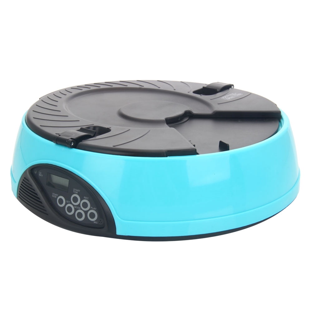 PF-18 6-Meal Automatic Pet Feeder Light Blue