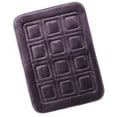 thumbnail image 1 of Clara Clark Bathroom Rugs, Velvet Memory Foam Bath Mat, Ultra Soft Non Slip and Absorbent - Waffled - Small - Purple, 1 of 6