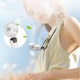 thumbnail image 2 of TopLLC Portable Handheld Small Fan, Foldable Personal Desk Fan with Phone Holder, USB Rechargeable Neck Hanging Fan with Digital Display 5 Gear Strong Airflow Cooling Fan for Office Bedroom Travel, 2 of 9