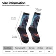 thumbnail image 2 of Honeii Urban Mechanical Dragon Print Adult Socks,Crew Socks,Casual Calf Socks,Daily Wear Socks for Men & Women, Perfect for Sports, Casual and Everyday Use, 2 of 6