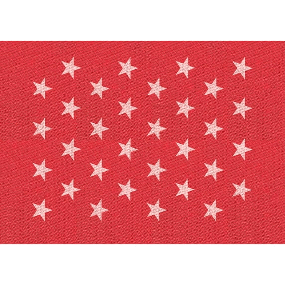 Ahgly Company Indoor Rectangle Patterned Valentine Red Area Rugs, 3' x 5'