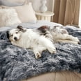 thumbnail image 6 of Staron under $5! Waterproof Dog Blanket Long Wool Fleece Pink Gray 71x100cm, Pet Warming Blanket for Kennel Bed, Soft Blanket for Home Car Travel, 6 of 6