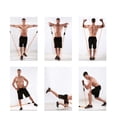 thumbnail image 3 of Cinturón de resistencia deportiva, un conjunto de cinturón elástico de entrenamiento de fuerza con 5 tubos de fitness, mango de espuma, correa para el tobillo, anclaje de puerta, utilizado en, 3 of 6