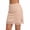 Beige, variant on Women's Modal Half Slip Skirt, Lace Trim Underskirt with Side Slit, Silky Anti-Static Anti-Transparent Short Half Slip for Under Dresses