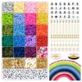 thumbnail image 2 of Juego de cuentas para hacer pulseras, cuentas sueltas de letras mixtas coloridas, conjunto de joyería DIY Tmvgtek Para estrenar, 2 of 9
