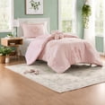 thumbnail image 6 of Reversible Pink Floral Chenille Bedding Set with Flower Pillow Twin Size, 6 of 8