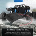 thumbnail image 3 of Embellecedor de placa de techo de plástico con luces LED Apto para 1/5 HPI ROFUN ROVAN KM BAJA 5B 5T 5SC negro yuxing, 3 of 5