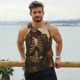 thumbnail image 6 of Daiia Western Skull Cowboy Printed Men's Quick Dry Fit Muscle Tank Top Slim-Fit Tank Workout Tank Top Lightweight Sports Tank Top-X-Large, 6 of 7