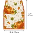 thumbnail image 3 of Fall Pumpkin Maple Leaf Table Runner, Linen Look Seasonal Table Decor, for Thanksgiving Harvest Dining Table Decor, 3 of 6