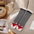 thumbnail image 5 of Lumtrix Women's & Men's Cute Animal Thick Fuzzy Slipper Socks Non Slip Warm Cozy Socks Indoor Winter Fleece Socks A One Size, 5 of 5