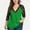 Green 2, variant on Tuphregyow Womens Tops Deep V-Neck Color Block Oversized Lace Hollow Out Blouse T-Shirt Loose Tummy Hiding Long Sleeve Plus Size Tunic Top For Ladies Comfy Casual Wine XXL