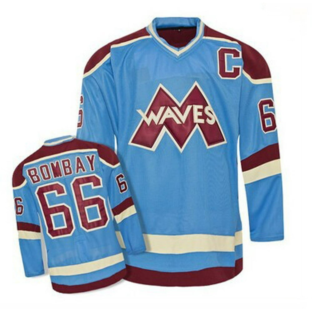 Gordon Bombay 66 Waves Hockey Jersey Mighty Ducks Movie Minnehaha
