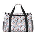 thumbnail image 1 of Balery Nautical And Pirate Owls Bolsa de Gimnasio para Mujeres, Bolsa de Viaje con Bolsillo Húmedo, Bolsa de Fin de Semana para Mujeres, Bolsa de Viaje Resistente al Agua, 1 of 7
