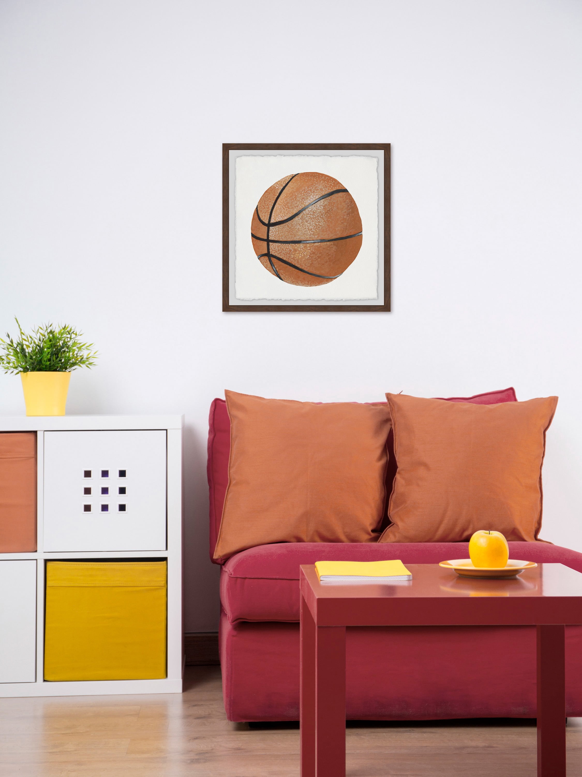 Marmont Hill Let's Play Basketball Framed Wall Art