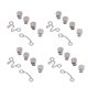 thumbnail image 5 of Botones ajustables desmontables diseño de ranura flexible plata grandes accesorios de bricolaje para pantalones faldas, 5 of 8