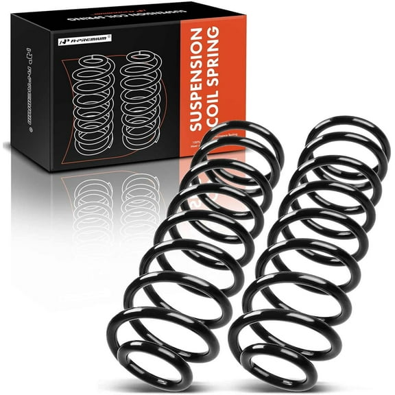 A-Premium 2Pcs Front Suspension Coil Spring Set Compatible with Jeep Wrangler 1997-2006, TJ 1997-2005, 2.4L 2.5L 4.0L, Driver and Passenger Side, Replace# 52088126AB