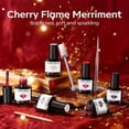 thumbnail image 3 of modelones Red Gel Nail Polish Set, 6 Colors 2026 Burgundy Bloody Wine Dark Red Jelly Pearl Glitter Gel Polish Silver Cat Eye Nail Polish with Liner Pen& Magnet& Wooden Stick LED Gift, 3 of 9