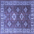thumbnail image 1 of Ahgly Company Indoor Square Persian Blue Traditional Area Rugs, 5' Square, 1 of 4