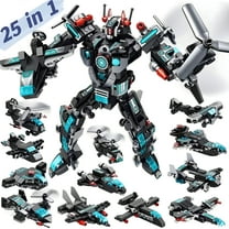 MOONTOY Robot Building Toys STEM 25-in-1 Building Blocks for Kids 6 7 8 9 10 11 12 Year Old 577 PCS Robots Building Sets Educational Construction Set Activities Learning Gift for Ages 6-12 Boys Girls