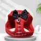 thumbnail image 4 of Greeniant Arnés de entrenamiento para mascotas con campana de correa Cuerda de práctica ajustable Correa elástica transpirable para caminar en el Ropa para mascotas Rojo METRO Greeniant PT004898-04, 4 of 6