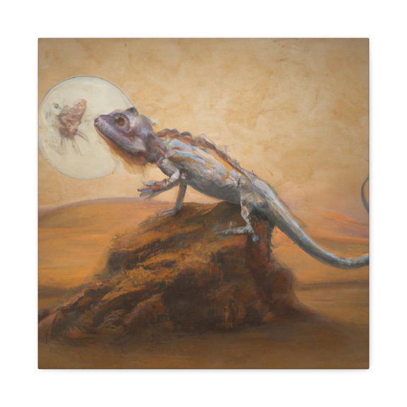 Horned Lizard Triumphant - Canvas