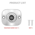 thumbnail image 4 of Chrome Front Brake Master Cylinder Cover Fit For Harley Touring 05-07 Dyna 06-17, 4 of 9