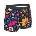 thumbnail image 3 of Fotbe Cinco De Mayo Floral Men’s Total Support Pouch Boxer Briefs, X-Temp Cooling, Moisture-Wicking Underwear, Regular, Long-leg and Trunk-Large, 3 of 9