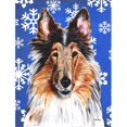 thumbnail image 1 of Carolines Treasures SC9766CHF Collie Winter Snowflakes Flag Canvas House Size, 1 of 4