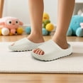 thumbnail image 6 of Kids Cloud Slides Slippers For Girls Boys,Pillow House Slippers Non-Slip Super Soft Quick Drying Shower Cushioned Slides Bathroom Thick Sole Sandals Indoor Outdoor Slippers, 6 of 7