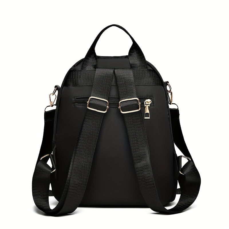 ショルダーバッグ IONSEOUL Leather Pocket TwoWay Backpack Shoulder Bag JE555 Women's Two-way Shoulder Bag, Nylon Backpack Purse, Solid